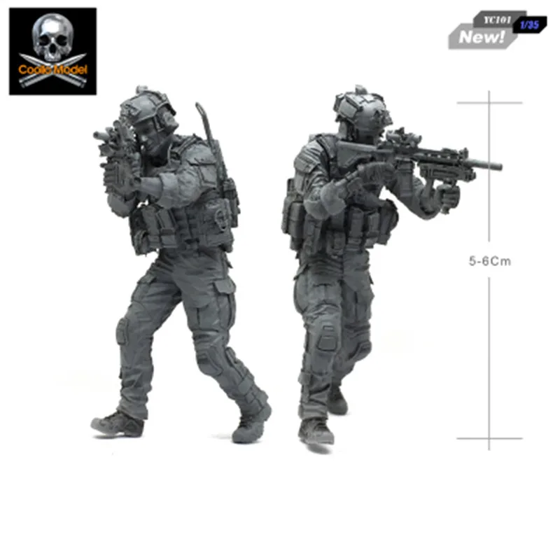 

NX 1/35 Modern U.S. Army Elite Special Forces Model Resin Model Kit Tumei Colorless Self-Assembling Resin Doll Military Figure