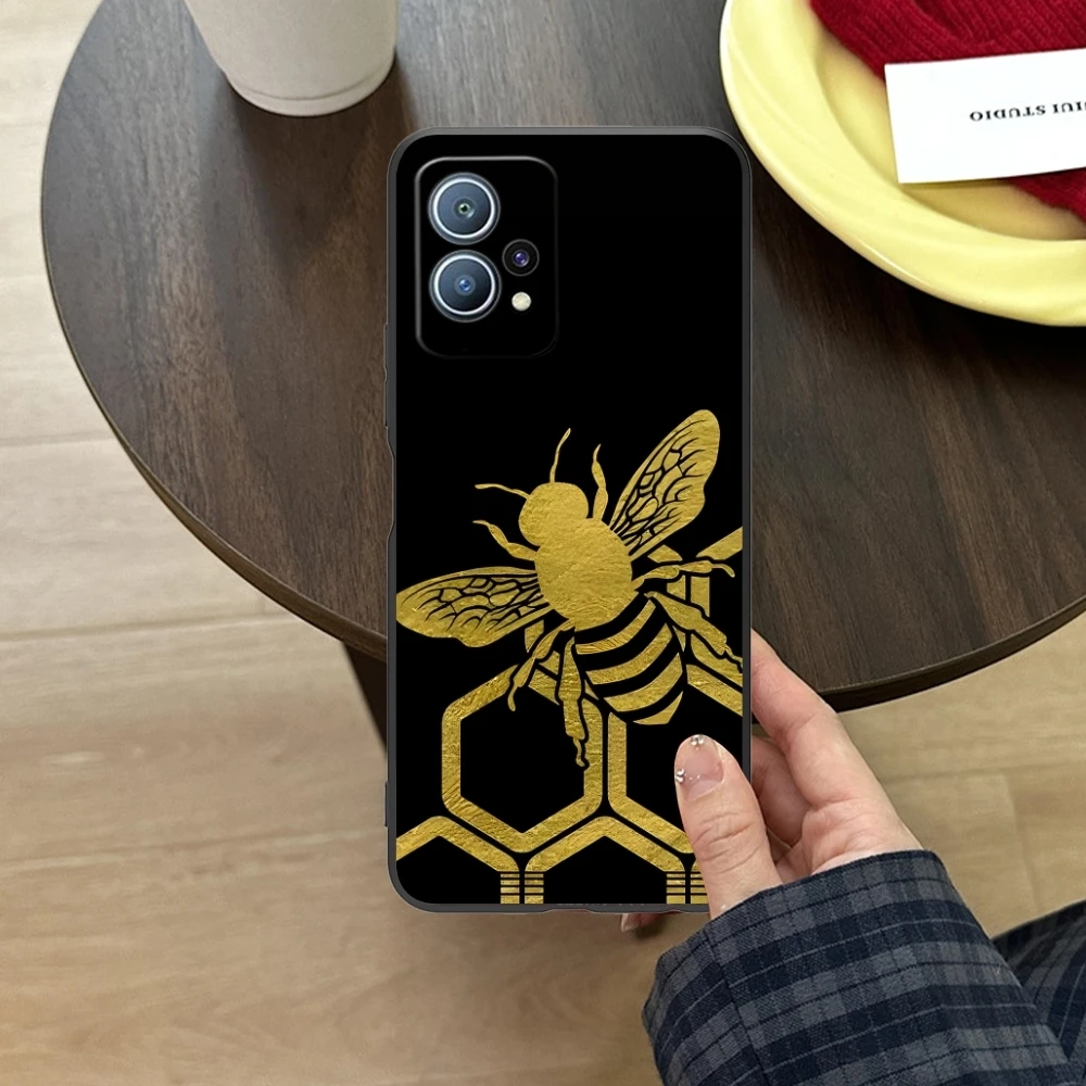 Чехол для мобильного телефона Bee Beehive Huawei P60 P50 P40 P30 P20 P10 P9 P8 Pro Lite Plus черный мягкий