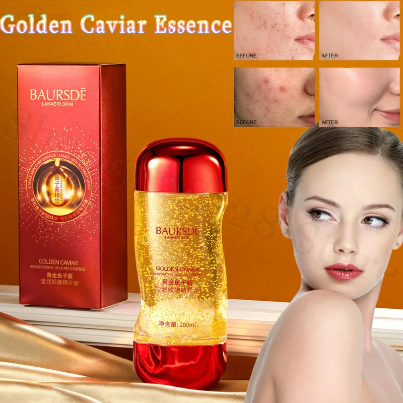 

Эссенция Золотой икры 200 мл, подтягивающий уход за кожей лица, увлажняющая эссенция, оригинальная жидкая продукция для ухода за кожей