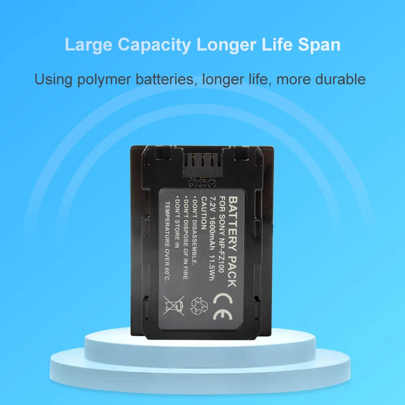 NP-FZ100 FZ100 аккумулятор для S ony Digital Came ra ILCE-9 A7RIII A7r3 A9 7RM 3 Аккумуляторный