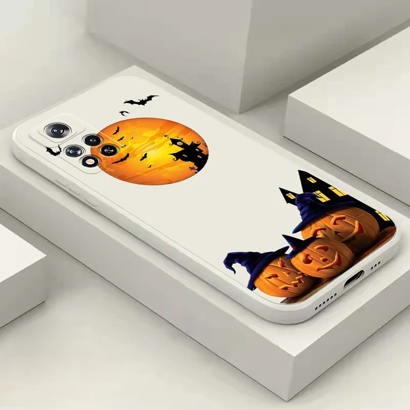 Halloween Pumpkin Skull For Xiaomi Redmi K70 K60 K60E K50 K50i K40 Gaming Ultra K40S K30 K30S K20 Pro Phone Case Funda Coque