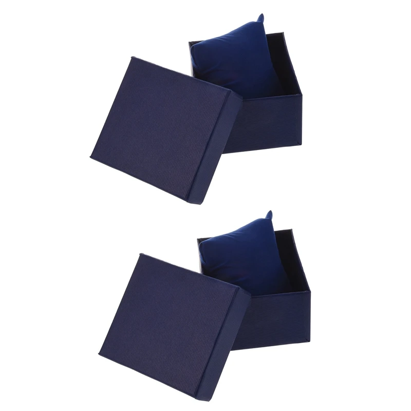 

2X Present Gift Boxes Case Storage Holder For Bangle Wrist Watch