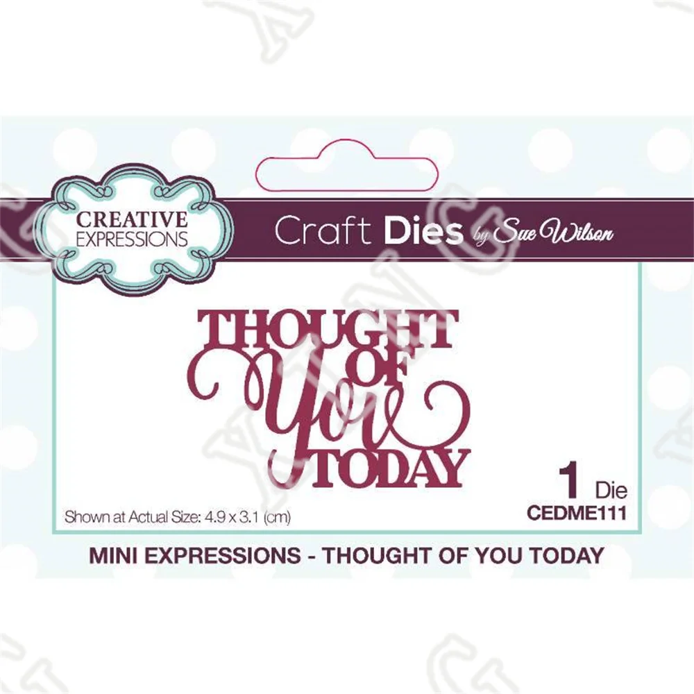 

2022 Thought of You Today Newest Craft Metal Cutting Dies Scrapbook Decorate Embossing Template Diy Greeting Card Handmade Molds