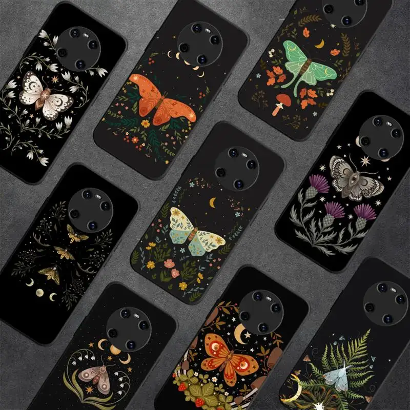 

Forest Magical Moth Thistle Phone Case For Huawei Y 5 Y62019 Y52018 Y92019 Luxury funda case for 9prime2019