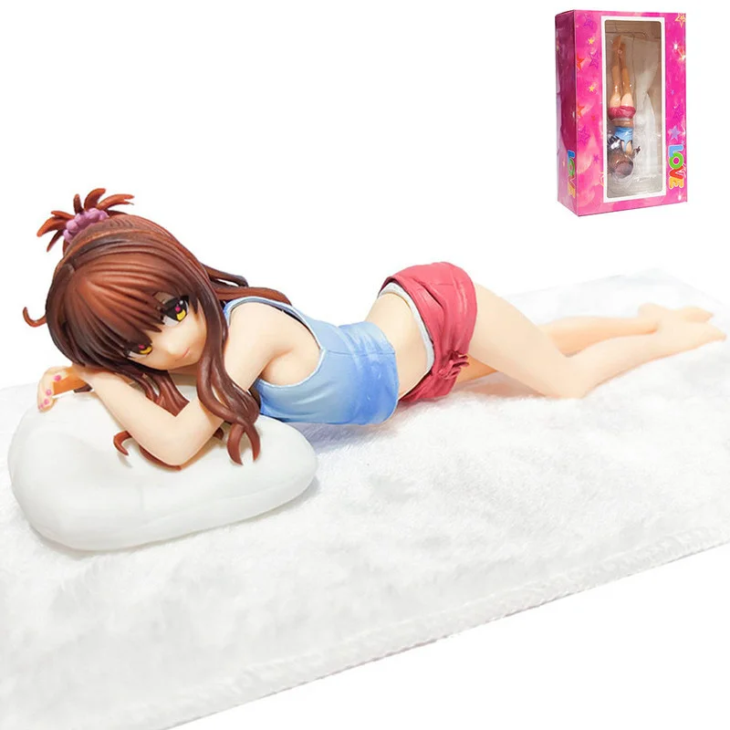 

TO LOVE Anime Figure Yuuki Mikan Figurine Action Figure Sleeping Beautiful Girl PVC Collection Model Doll Toys Gift
