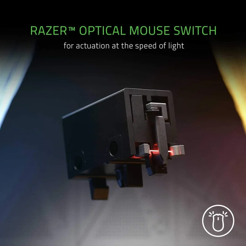 Игровая мини-мышь Razer DeathAdder v2 8500K DPI оптический датчик легкий дизайн хромакей RGB