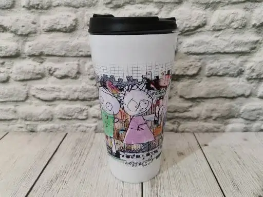 Thermocup 450 ml cartoon thermos thermocup for hot coffee tea travel | Vacuum Flasks &amp Thermoses