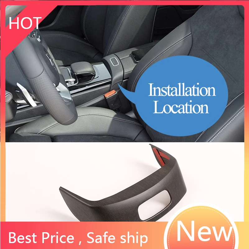 

ABS Chrome Interior Center Armrest Box Switch Cover Trim For A Class W177 C-Class A180L A200L 2019 Accessories NNHJ