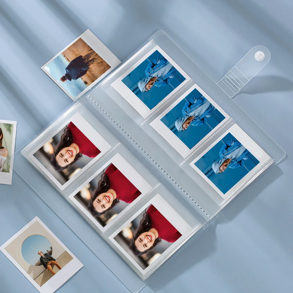 

Transparent Photo Album Min Album Photo Card Train Ticket Card Collection Book Jewelry Card Collection Album 120 240 Pockets