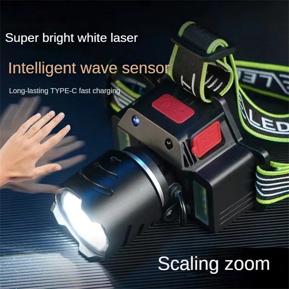 

Rechargeable Mobile Phone Fishing Lamp Life Waterproof Headlight Charging Induction Lamp Light Source Stability Miner's Lamp