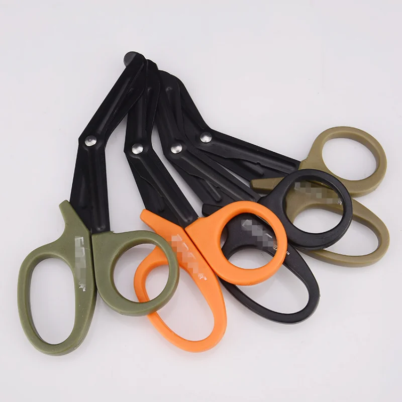 

1pcs Outdoor Survive Paramedic Rescue Utility Shear Emergency Gauze Scissor First Outdoor Camp Medical Nurse Hike Trauma Aid