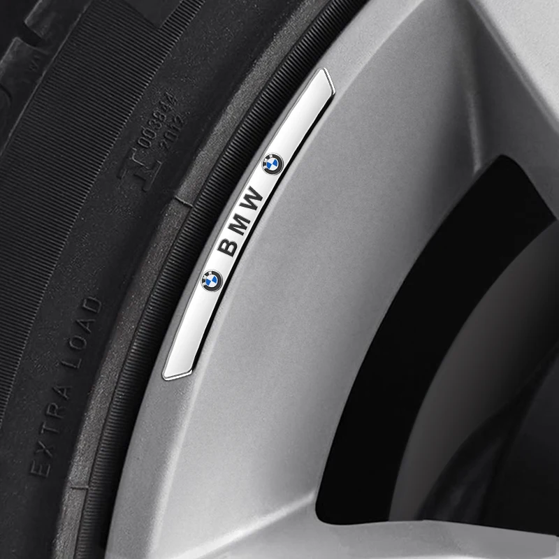 4 шт. алюминиевые 3D-наклейки на колесные диски и брови для BMW E46 E90 E49 F30 F80 E36 E93 E92 F34 F31