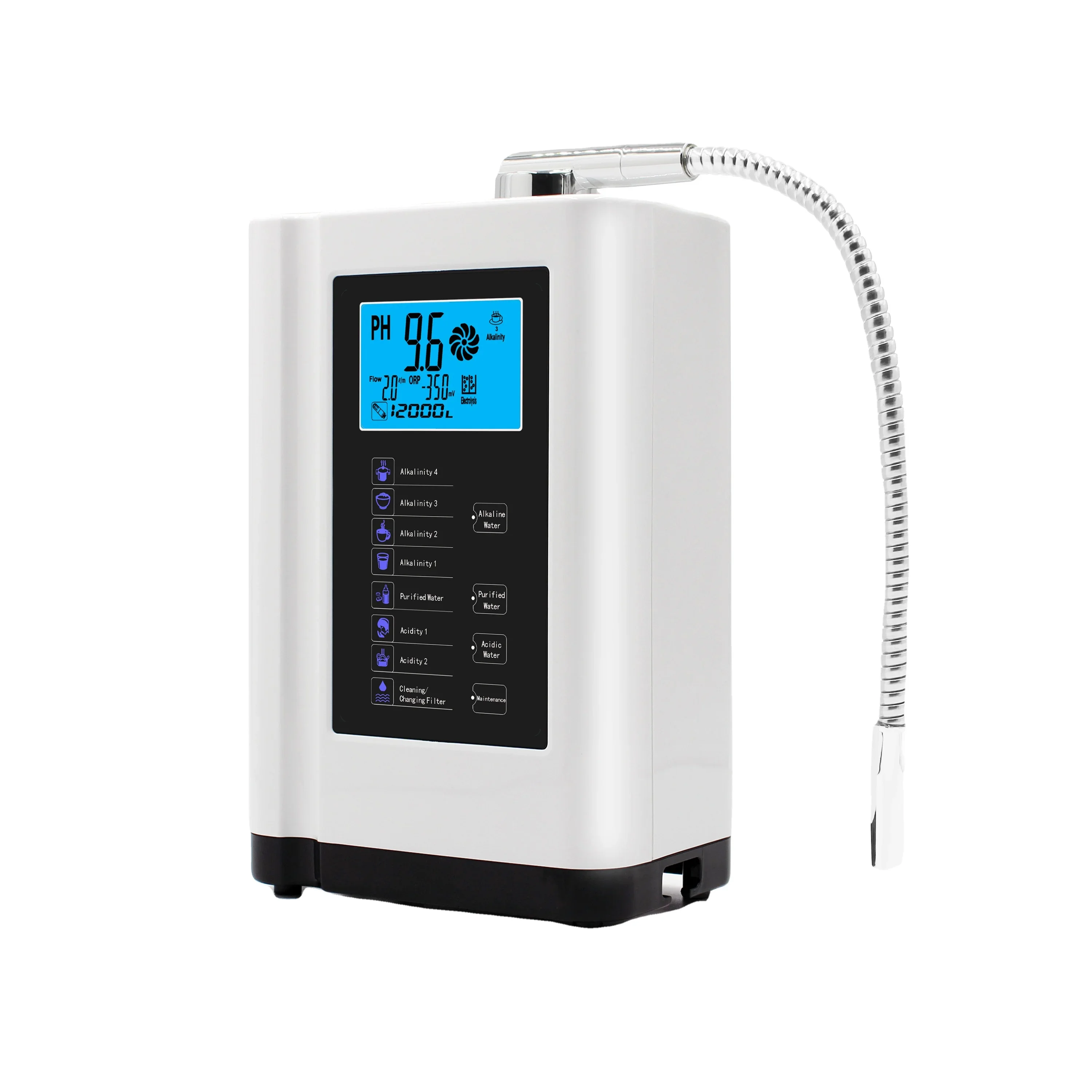 Простая установка 5-пластинчатого фильтра для воды на столешнице минеральный