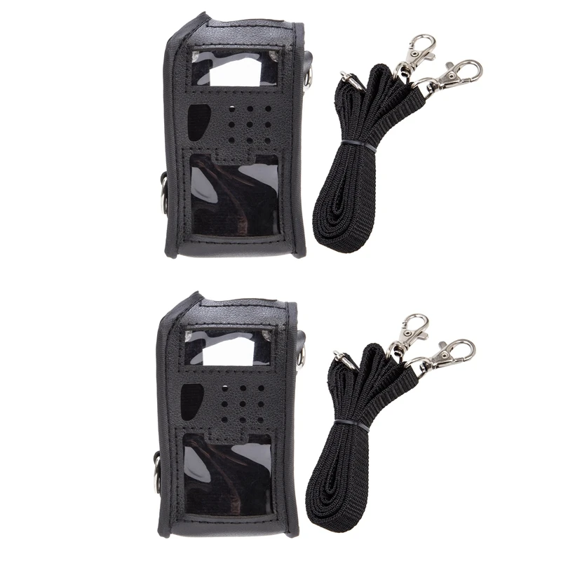 

2 шт., кожаный чехол для Baofeng UV-5R Walkie Talkie