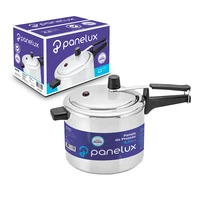 polished aluminum panelux pressure cooker 45 lt
