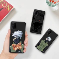 bandai japan anime naruto kakashi phone case for samsung galaxy a52 a21s a02s a12 a31 a81 a10 a30 a32 a50 a80 a71 a51 5g