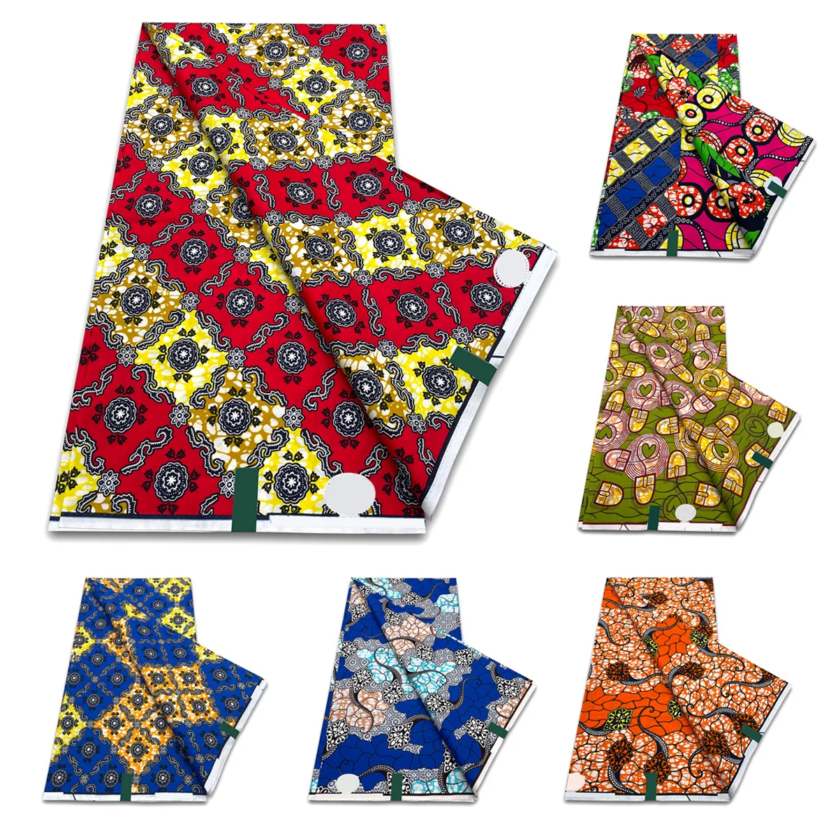

New Fashion Ankara Wax Prints Fabric 100% Cotton Original Soft High Quality African Real Wax Fabric Women Party Dress Tissus