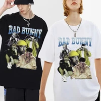 awesome bad bunny printed t shirt short sleeve men women harajuku brand design tshirt streetwear mens loose t shirts summer tees