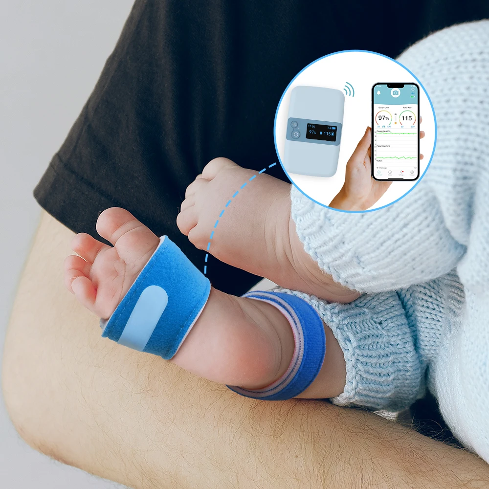 Детский монитор кислорода в крови носимый детский сон пульсометр кислород