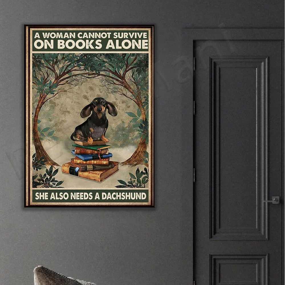 Настенная картина &quotЖенщина не может выжить на книгах&quot ReachMani