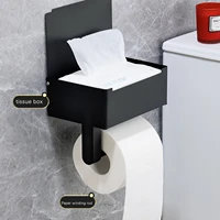 toilet wall mount toilet paper holder stainless steel roll paper storage rack no punch waterproof tissue towel holders accessory