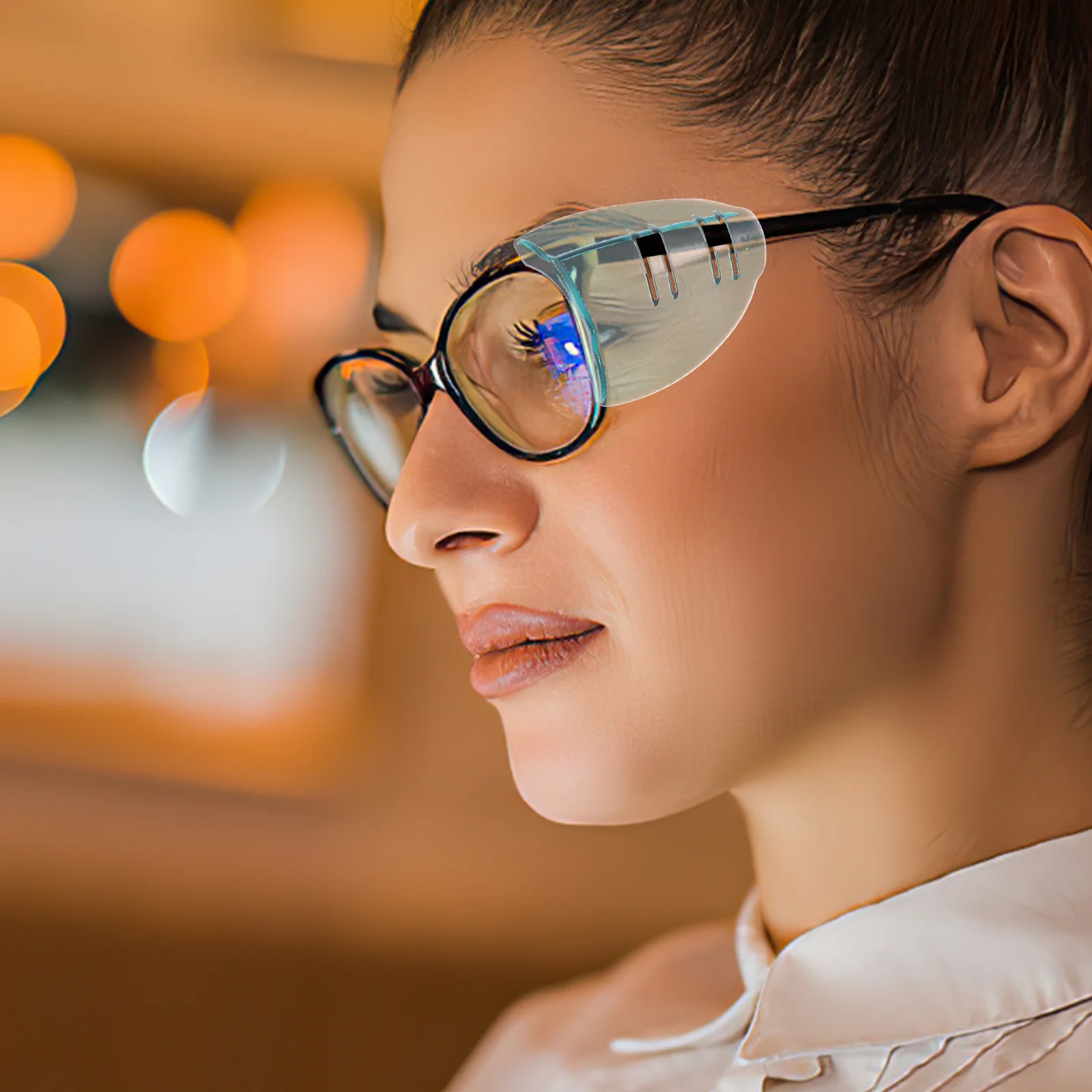 2 пары очков с защитными крыльями гибкие боковые щитки для защиты прозрачные