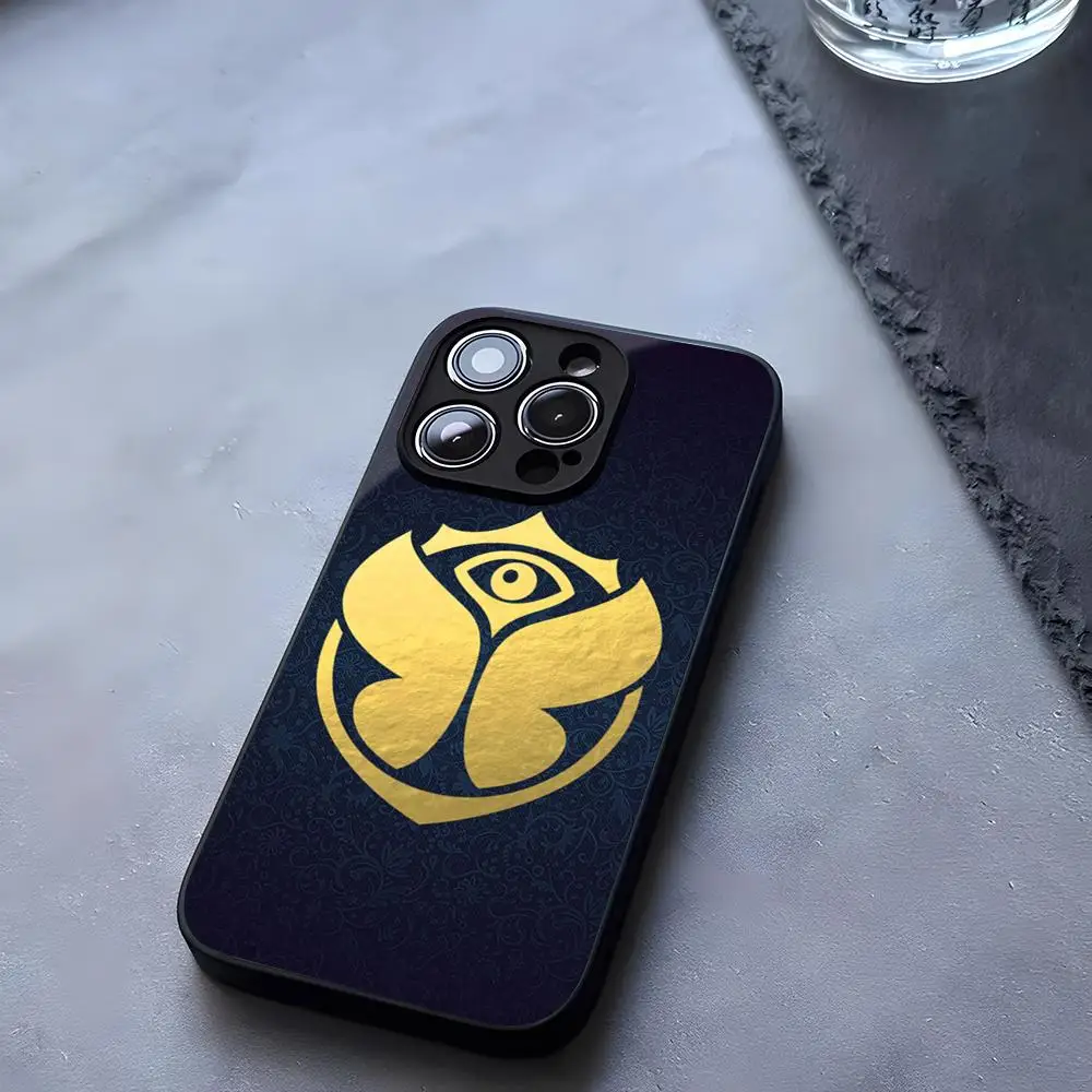 Чехол для телефона T-TomorrowlandS Music Festival из закаленного стекла iPhone 13 14 16 12 15 11 Pro XS Max Plus