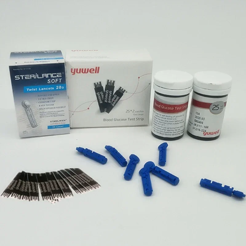 Глюкометр для диабетиков YUWELL тест-полоски 50/100 глюкометра глюкометр аксессуары
