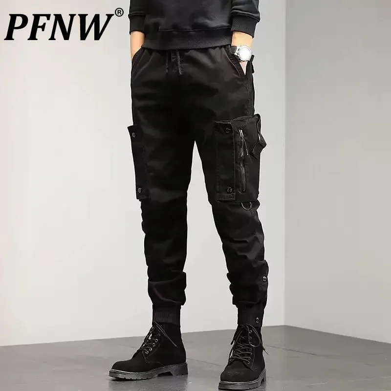 

PFNW Men's American Workwear Cargo Pants Autumn Winter Tide Outdoor Loose Large Size Leggings Casual Motorcycle Tactical 12Z4934