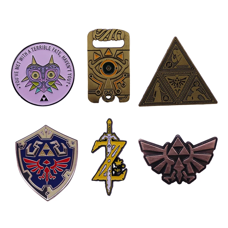 

The Legend of Zelda Enamel Pins Anime Games Lapel Pin Brooches for Backpack Collection Manga Badges Jewelry Accessories