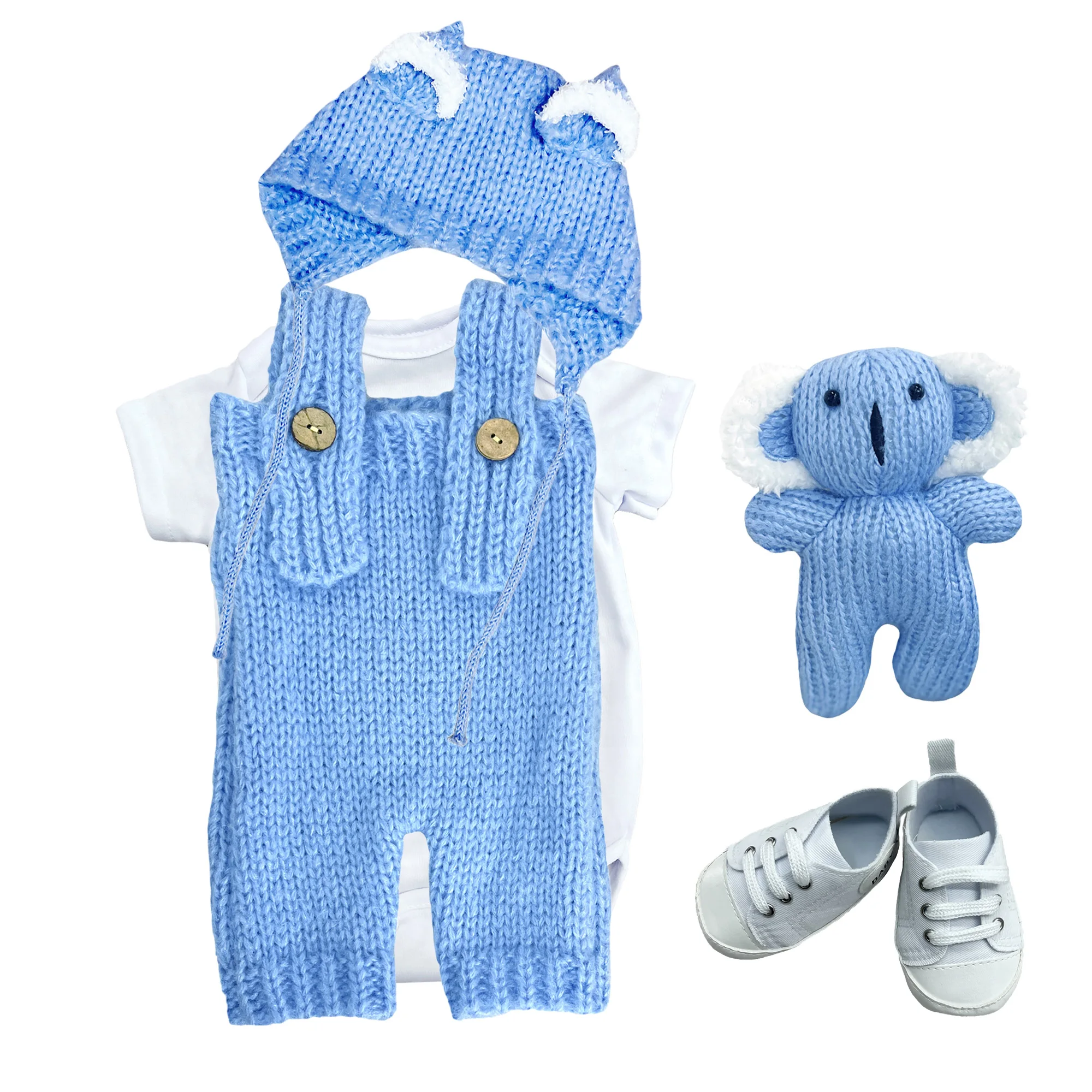 

New Winter Lovely 50-60CM Baby Reborn Doll Clothes With Hat and Sock