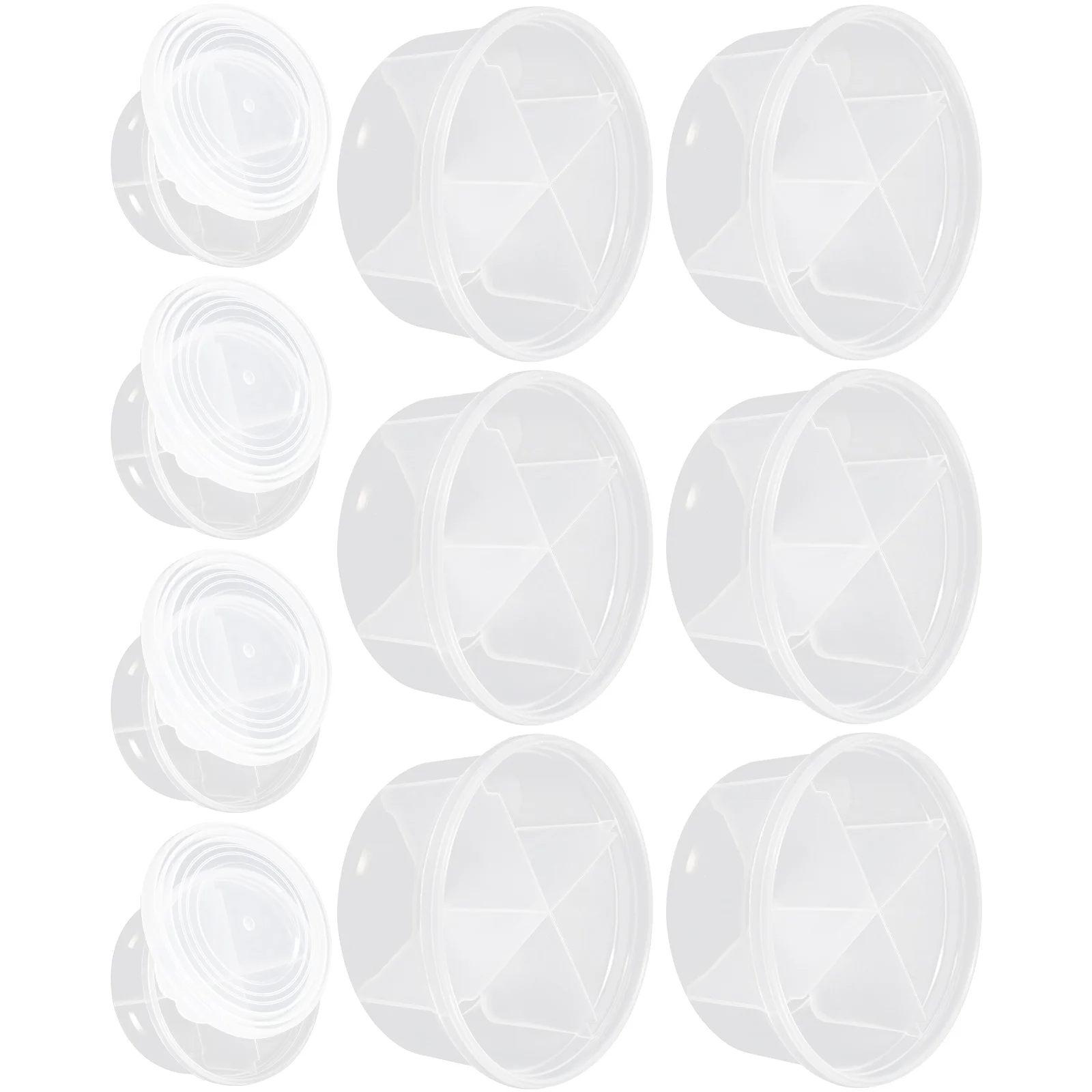 

Box Clay Bead Container Storage Jewelry Daily Jars Round Boxes Tackle Case Modeling Items Dry Air Organizer Craft Transparent