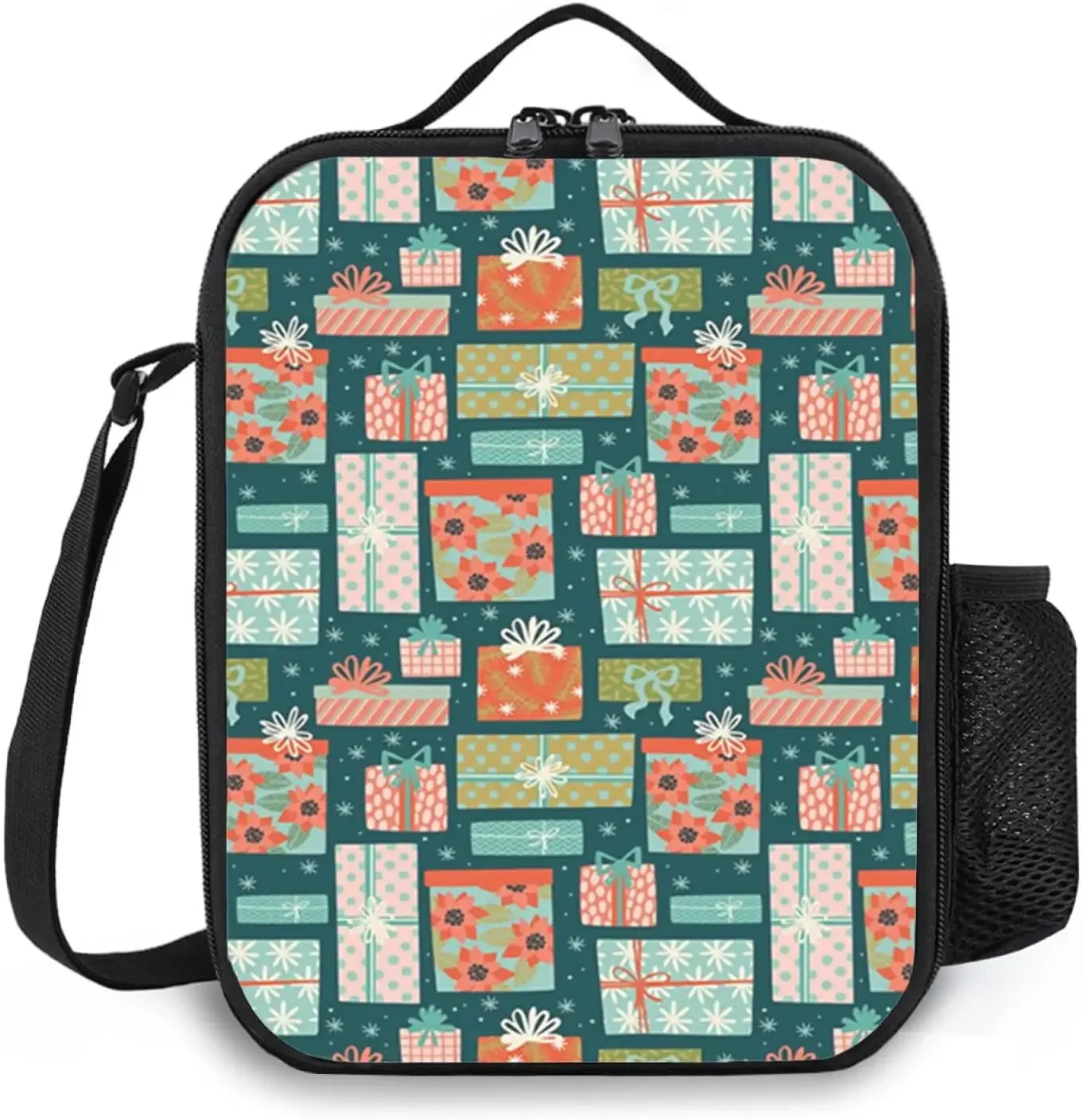 Рождественский Ланчбокс Унисекс Портативный Контейнер Для Завтрака С Дизайном