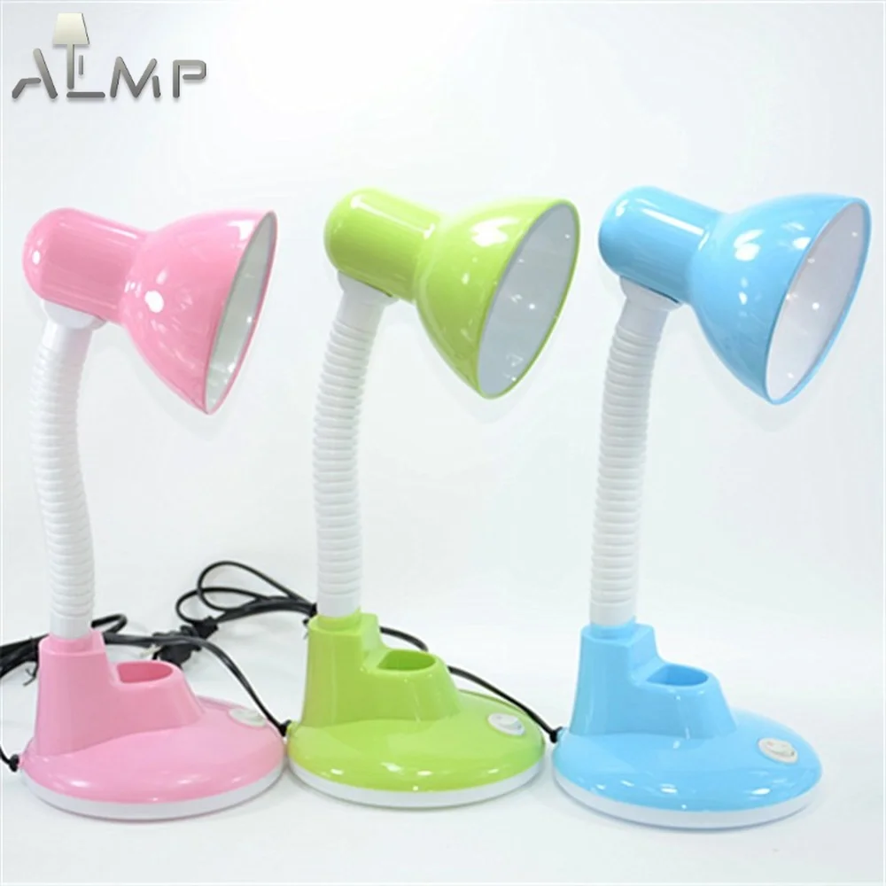 

Светодиодная лампа для чтения с защитой глаз, настольная лампа с подставкой для ручек, обучающая современная лампа для дома, общежития, прик...