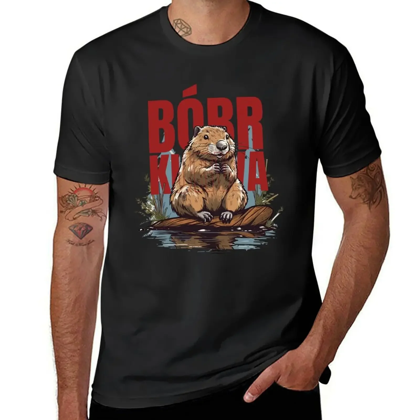Мужская футболка bobr Ku &amp * a - Bober Beaver Boberek эстетическая одежда потная графика