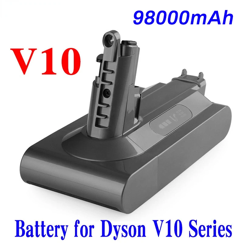 

100% Replacement 25.2V 98000mAh Lithium Replacement Battery for Dyson Vacuum Cleaner Cyclone V10 Absolute SV12 V10 Fluffy V10