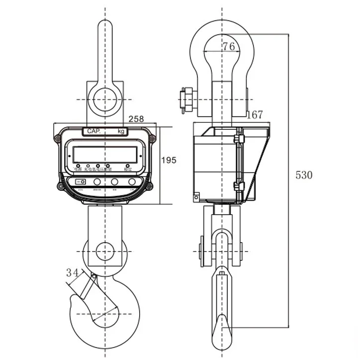 EX 1 тонна 2-тонные безопасные электронные цифровые промышленные подвесные