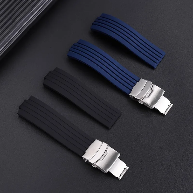 22-11 мм 24-12 выпуклый силиконовый ремешок для часов ORIS AQUIS 7730 7740 дайвинга