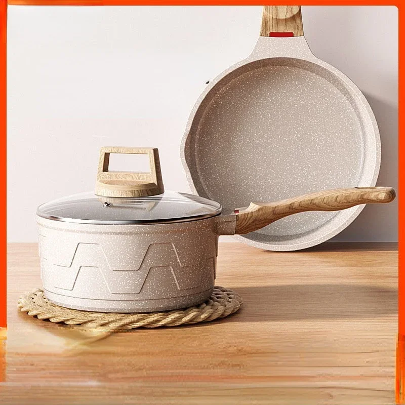 Небольшая молочная кастрюля Maifanshi детская посуда антипригарная Кастрюля