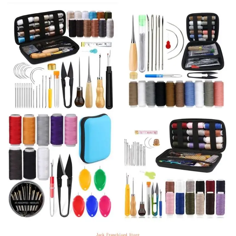 Наборы для шитья кожи мини-дорожные наборы принадлежности швейной иглы сделай