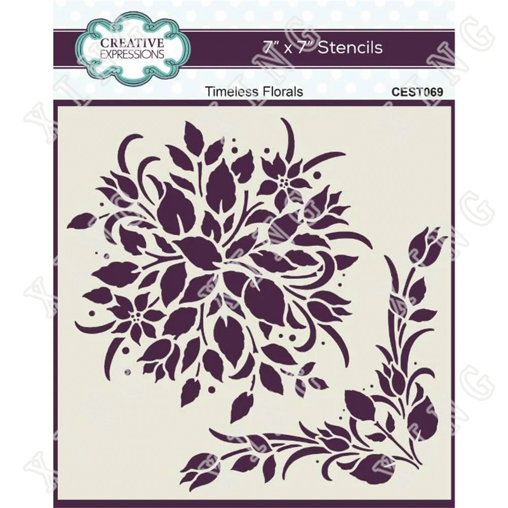 

Timeless Florals New Diy Embossing Paper Card Template Craft Layering Stencils for Walls Painting Scrapbooking Stamp Album Decor