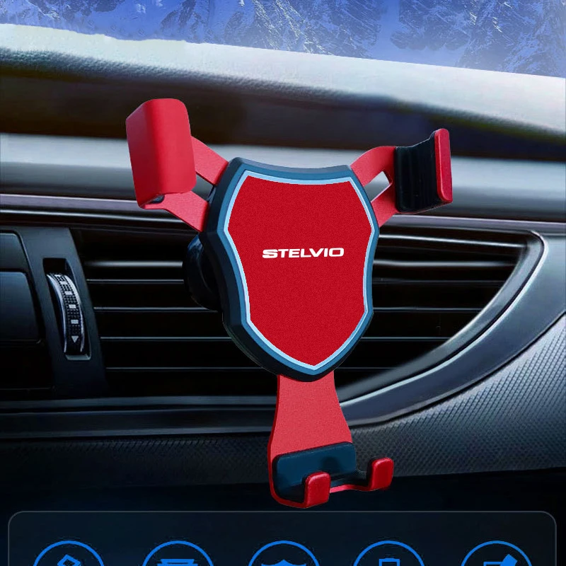 

For Alfa Romeo Stelvio Car Phone Holder Car Mobile Phone GPS Gravity Navigation Bracket For car Accessories