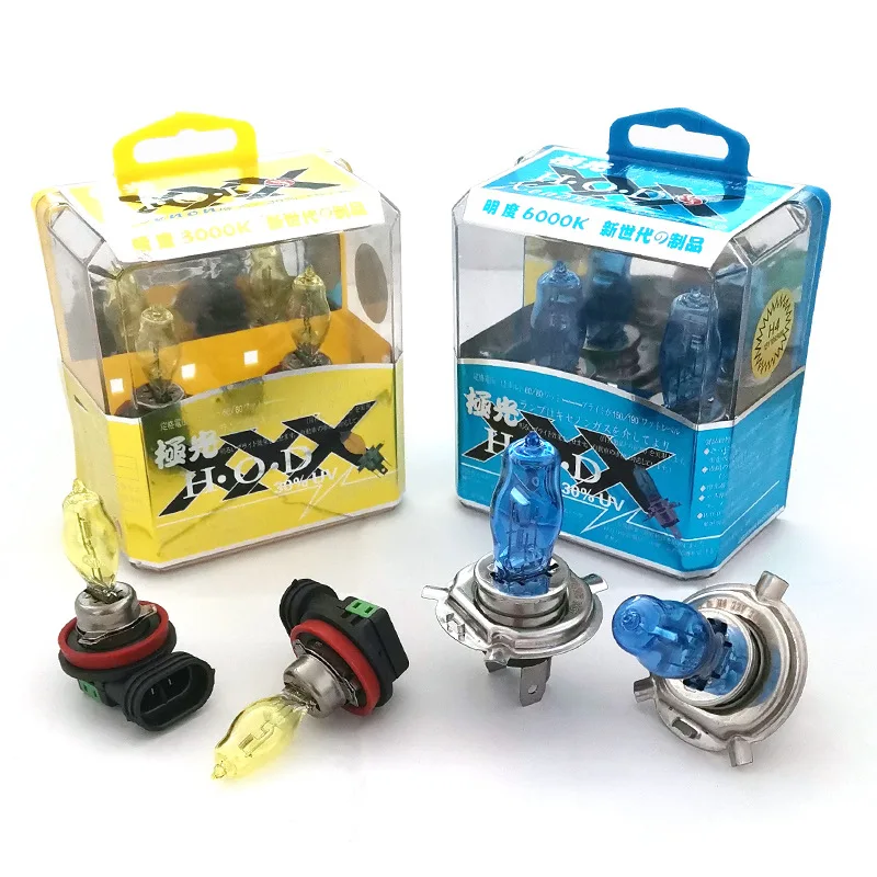 

High-light Car Halogen Headlight H1/H3/H4 /H7/ H9/H11/880/881/9005/9006 100W 2800K White Headlight Car Fog Light DRL Headlight