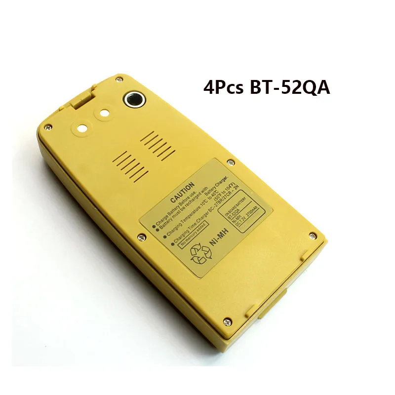 

4Pcs Battery BT-52QA for GTS-330 GTS-3000 Series Total Station 7.2V 2700mAh NI-MH Battery BT-G1W