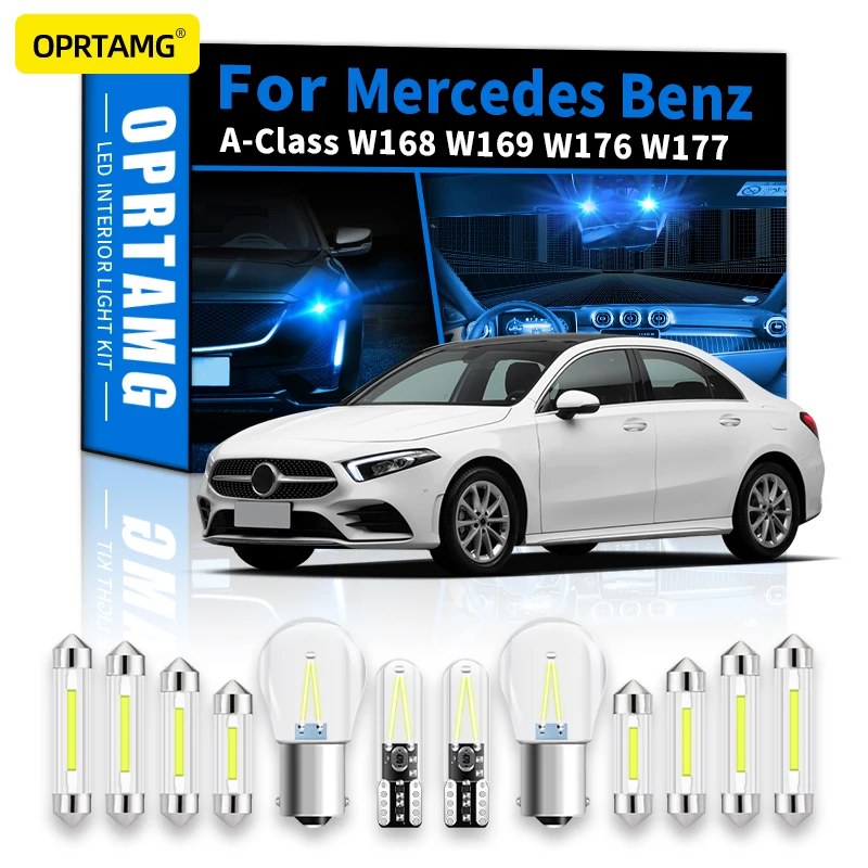 

OPRTAMG Canbus Indoor Lighting For Mercedes Benz A-Class W168 W169 W176 W177 A160 A180 A190 A200 A220 A250 Interior Lights LED