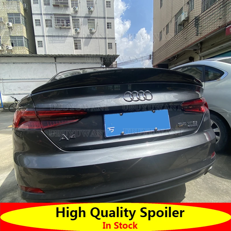 

Real Carbon Fiber Rear Tunk Spoiler For Audi A5 S5 RS5 2 Door / 4 Door 2017-2022 HK Style Rear Spoiler Car Accessories