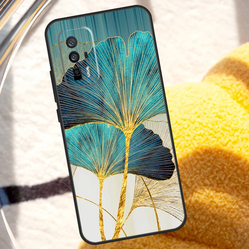 Роскошный чехол с листьями Ginkgo для Xiaomi 14 Ultra 12 13 Lite 11T 12T 13T Pro POCO X6 X3 X4 X5 M5s M6 F3 F5