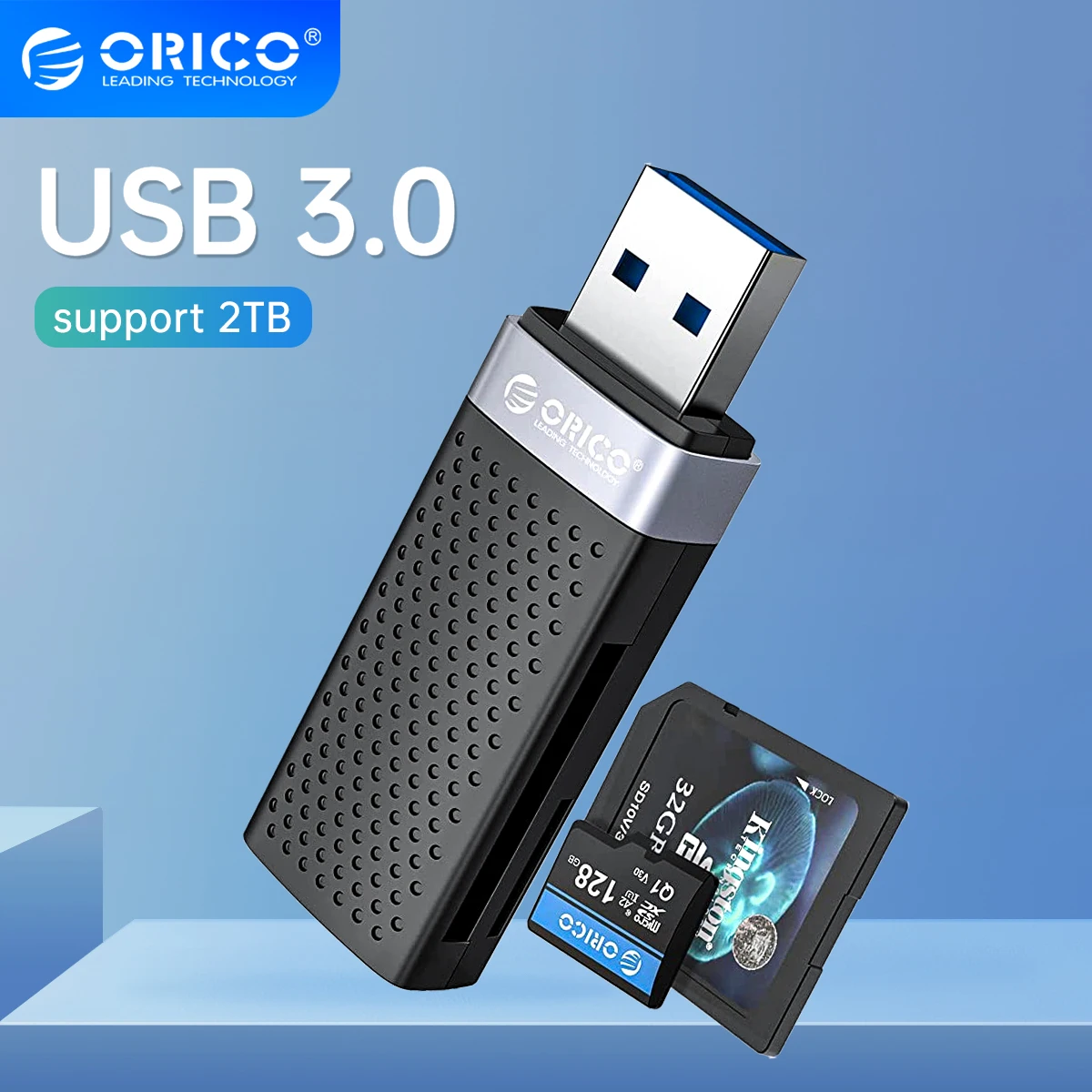 ORICO SD картридер USB3.0 Карта флэш-памяти 2 слота для адаптера карты TF Micro Аксессуары