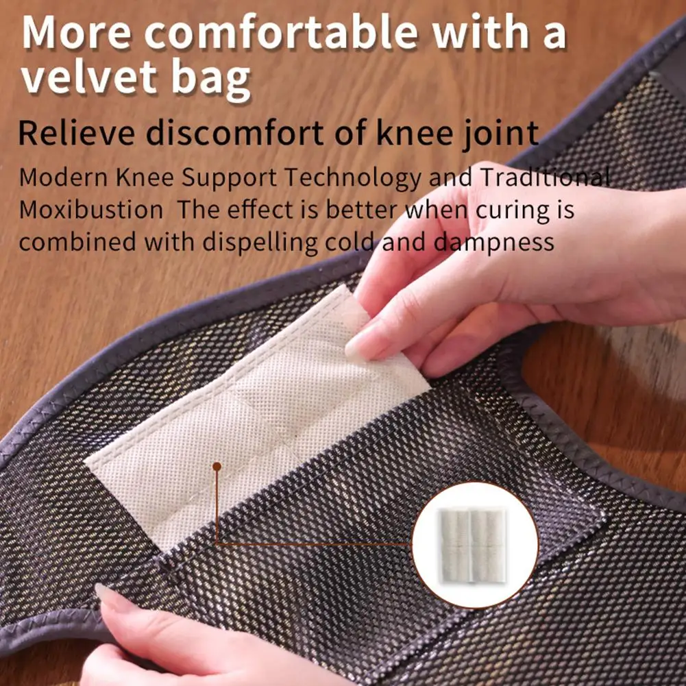 

Heated Knee Brace Wrap Knee Warmer Knee Massager Household Three Modes Cordless Electric Heating Knee Warm Massager For Kne H4T0