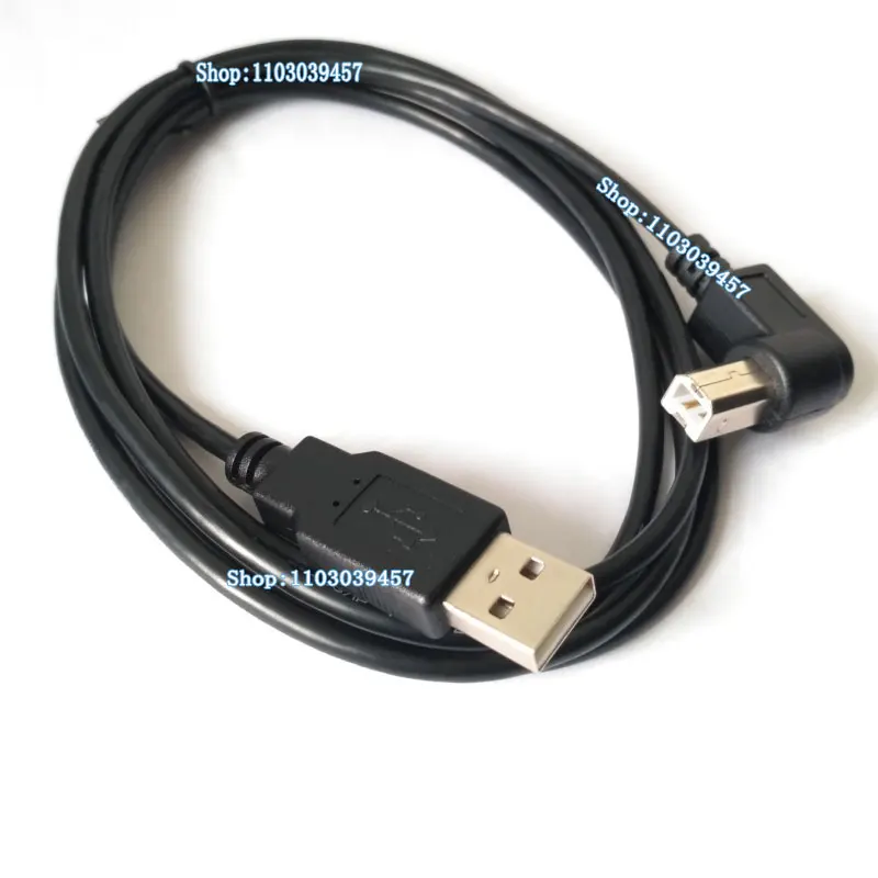 Кабель для передачи данных принтера Usb2.0 с правым углом и левым изгибом